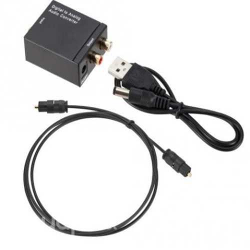 Adaptador Optico a RCA Convertidor Audio Optico pa