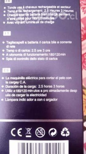 Maquina de cortar el pelo