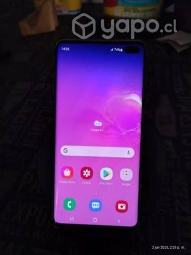 Samsung S10+y cargador inalámbrico