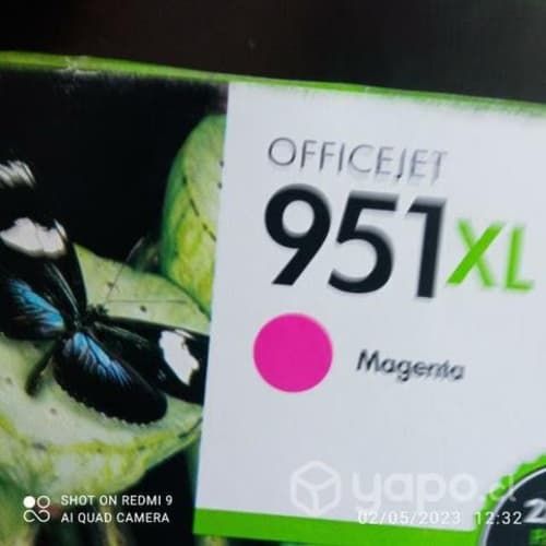 Tintas hp 951xl colores originales de alta