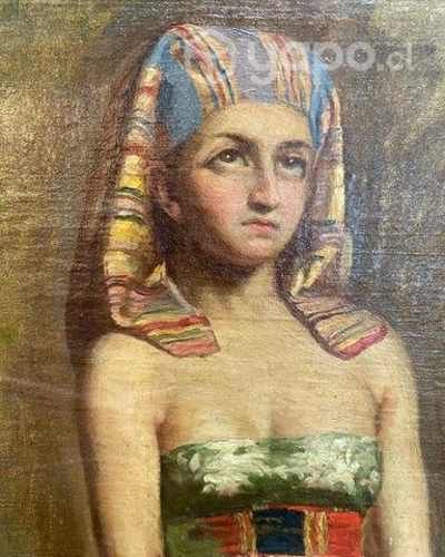 Antiguo cuadro pintura chilena Valenzuela Puelma