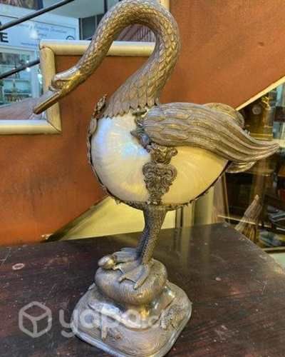 Antigua gran pieza arte colonial en Plata sólida