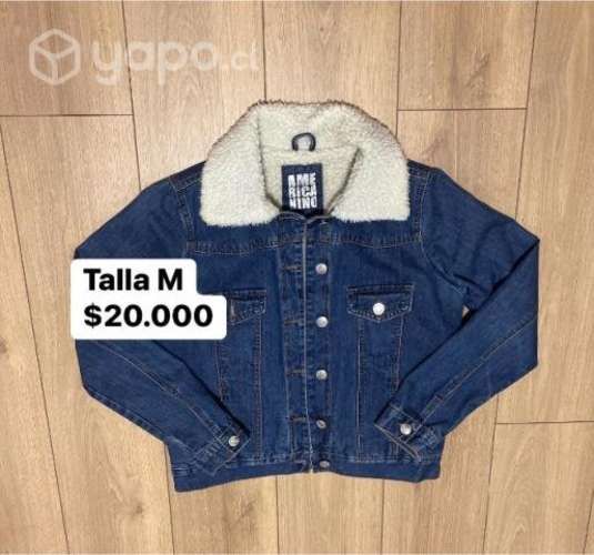 Chaqueta mezclilla y chiporro