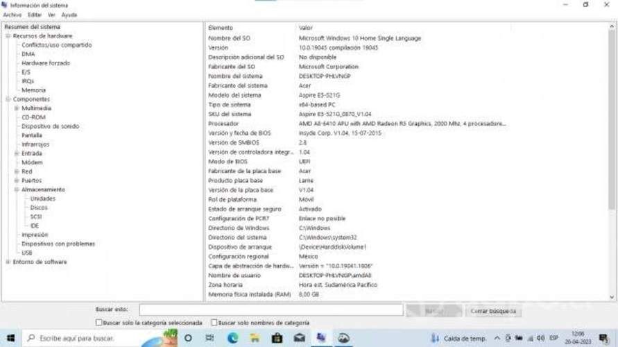 Notebook Acer Aspire E5-521G
