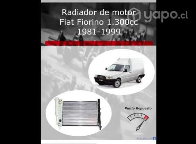 Radiador de motor Fiat Fiorino 1.300cc 1981-1999