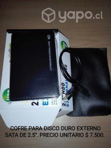 Cofre disco duro externo 2.5 Sata