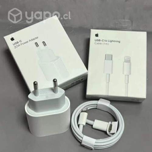 Combo Base De Carga 20w + Cable Lightning a USB-C
