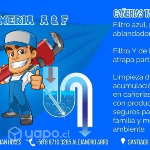 Servicios de limpieza de cañerías de agua potable