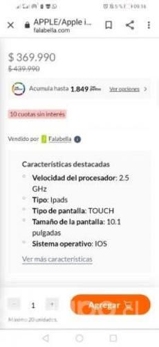 Ipad 9 generacion