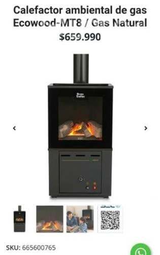 Calefactor ambiental a gas