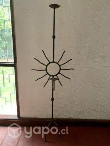 Candelabro/ Portavelas de fierro