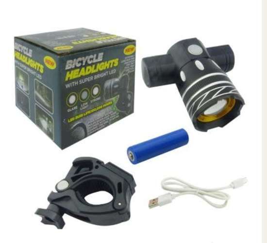 Linterna con Zoom para bicicleta