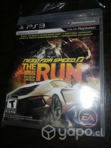 NEED FOR SPEED. THE RUN. Ps3. HABLADO ESPAÑOL.