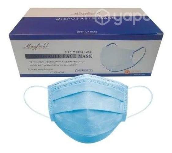 Mascarilla Desechable Certificada 3 Capas Caja 50