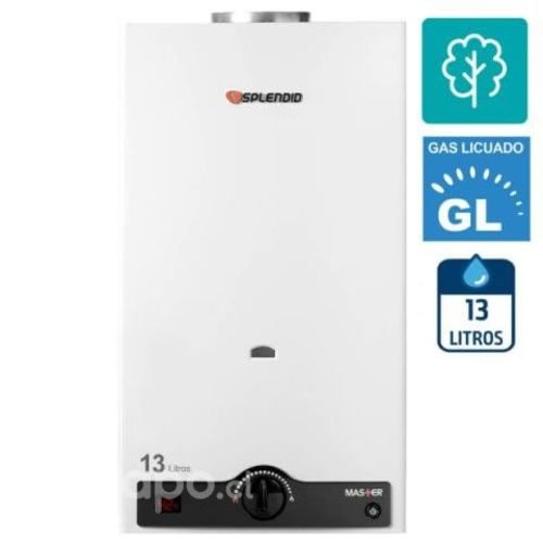 Calefont 13 litros Gas Licuado Splendid