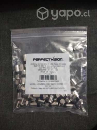 Conectores rg6 perfect visión