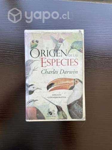 Libro el origen de las especies. Edición especial