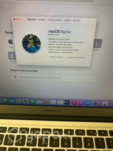 MacBook Air 2017, en excelente estado