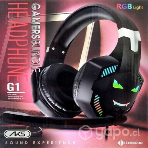 Audifonos Gamer con Microfono incluye Luces Led