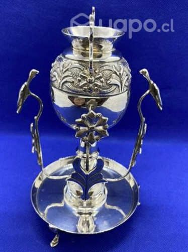 Antiguo y hermoso mate de Plata sellada impecable