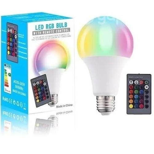 Ampolleta led de colores mas color blanco con cont