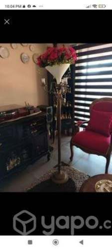 Lámpara bronce de Pedestal