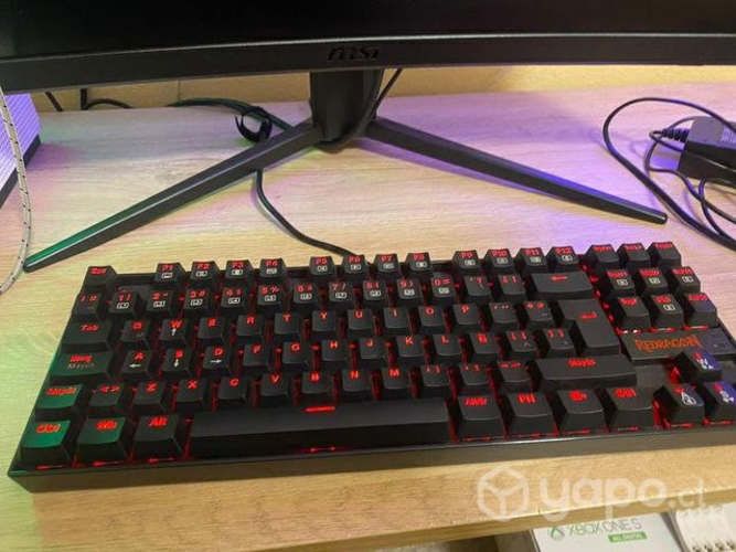 Teclado gamer redragon kumara k552-sp red