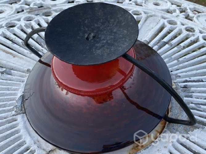 Antiguo cristal Art Deco firmado Schneider impecab