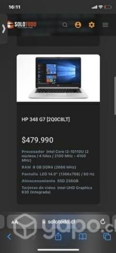 Notebook hp pavilion