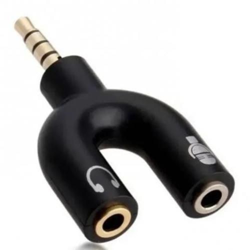 Adaptador de audifonos MICROFONO AUDIFONO a 1 Plug
