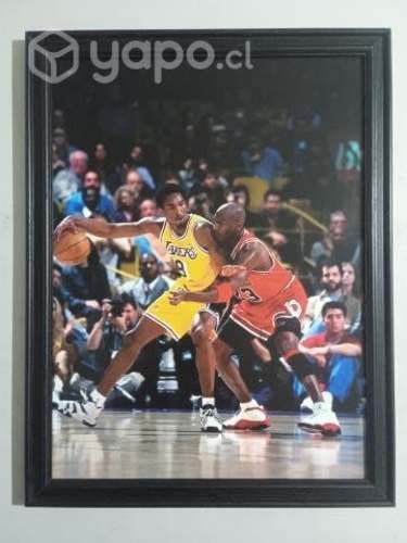 Cuadro KOBE BRYANT vs MICHAEL JORDAN