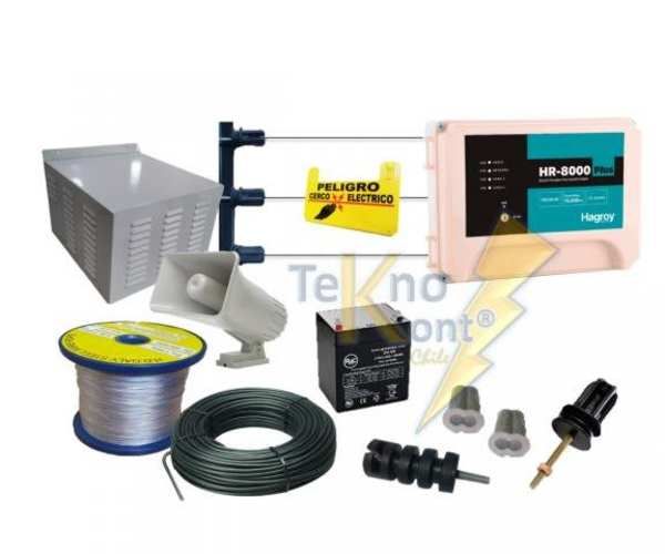 Kit 250 Metros Cerco Electrico Hagroy HR