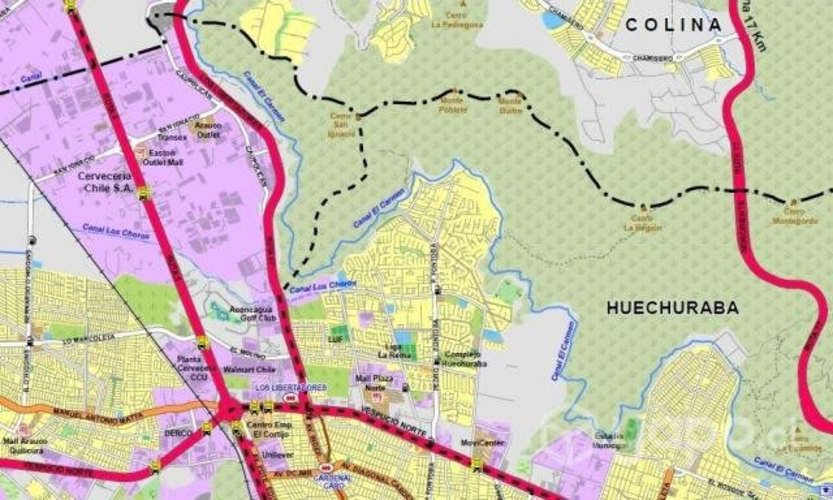 Mapa de Santiago Chile