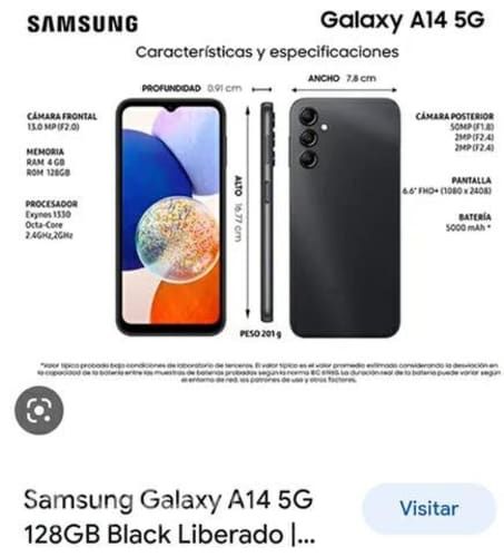 Celular Samsung A14 5g nuevo prepago
