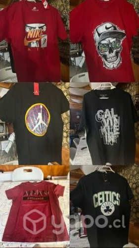 Poleras diferentes tallas