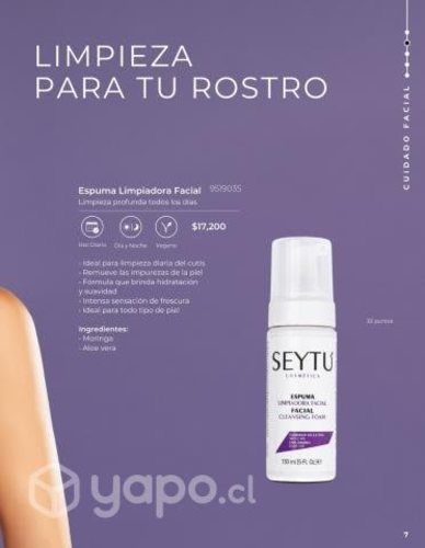 Espuma limpiadora Seytu ✨