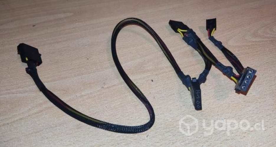 Cable 1 Molex Macho & 3 Molex Hembra