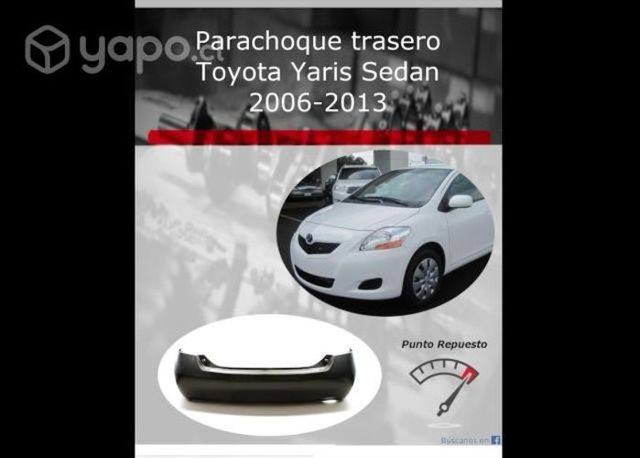 Parachoque trasero Toyota Yaris Sedan 2006-2013