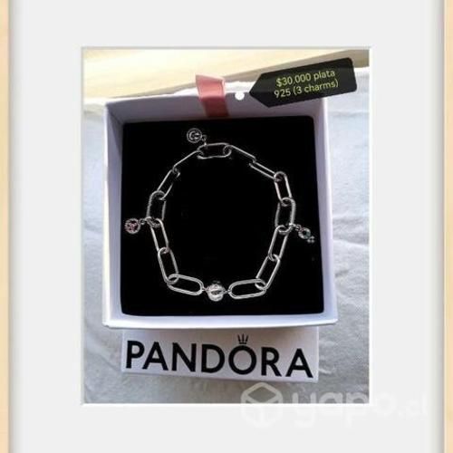 Bellas pulseras plata 925 +3 charms