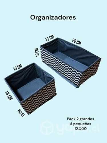 Organizadores Pack 2 grandes 4 pequeños