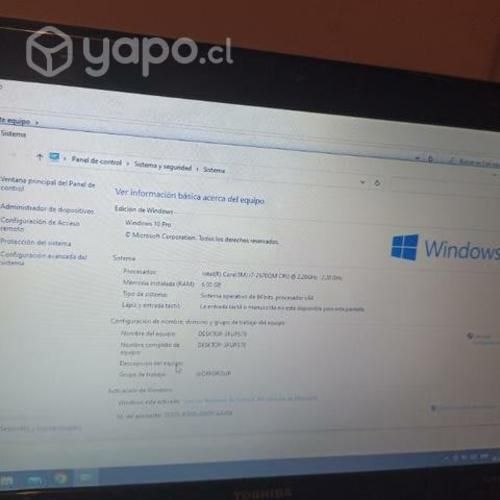 Laptop Toshiba Satellite I7 con 6GB ram