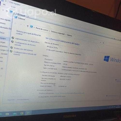 Laptop Toshiba Satellite I7 con 6GB ram