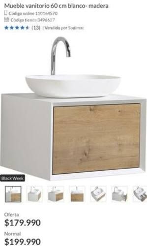 Vanitorio nueva en embalaje