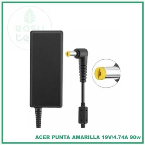 Cargador de notebook ACER 19v 4.74A 90W pta amar
