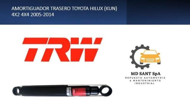 Amortiguador Trasero Toyota Hilux (Kun) 4x2 / 4x4
