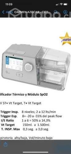 Ventilador bipap y cpap
