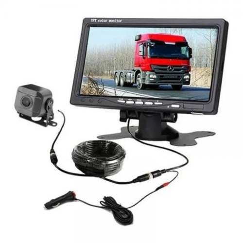 Kit Dvr Con Pantalla 7 + 2 Camaras Para Camion