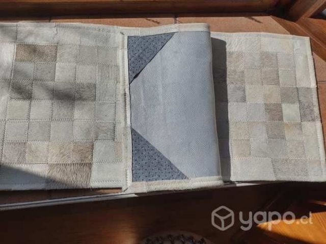 Alfombras de cuero patchwork