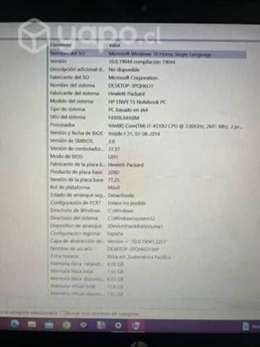 Notebook Hp i7 nvidia