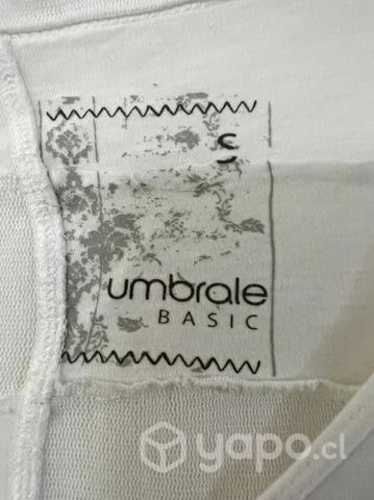 Polera Marca Umbrale Talla Xs Blanco